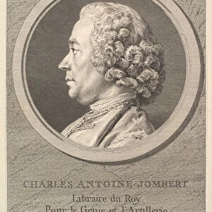 Portrait of Charles-Antoine Jombert, 1770. Creator: Augustin de Saint-Aubin