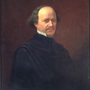Portrait of the composer Alexander Dargomyzhsky (1813-1869), 1869. Artist: Volkov, Adrian Markovich (1827-1873)