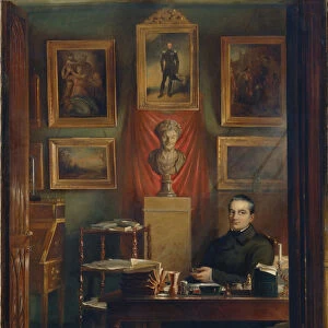 Portrait of Count Dmitry Petrovich Buturlin (1790-1849), 1851. Artist: Zelensky, Arnold Abramovich (1812-?)