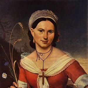Portrait of the dancer K. A. Telesheva, 1828, (1965). Creator: Orest Kiprensky
