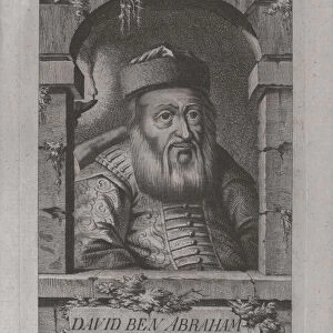 Portrait of David Oppenheim (1664-1736), chief rabbi of Prague, 1773. Artist: Balzer, Johann (1738-1799)