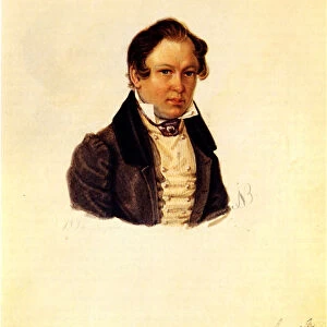 Portrait of Decembrist Vasily Ivashev (1797-1841), 1834. Artist: Bestuzhev, Nikolai Alexandrovich (1791-1855)