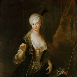 Portrait of Dorothea Luise os Wittenhorst-Sonsfeld (1681-1746). Creator: Pesne, Antoine (1683-1757)