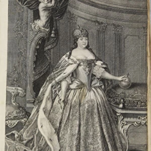 Portrait of Empress Anna Ioannovna (1693-1740), 1730. Artist: Anonymous