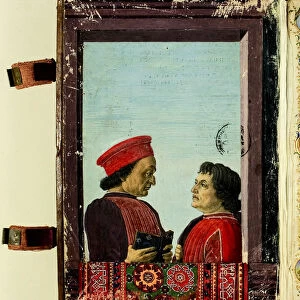 Portrait of Federico da Montefeltro and Cristoforo Landino. From Disputationes Camaldulenses by Cris