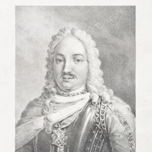 Portrait of general admiral Francois Lefort (1656-1699)