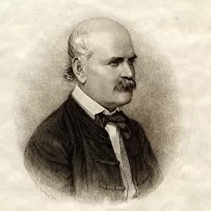 Portrait of Ignaz Philipp Semmelweis (1818-1865). Artist: Doby, Jeno Eugen (1834-1907)