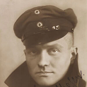Portrait of Manfred von Richthofen (1892-1918), 1918. Creator: Photo studio C. J. Dühren, Berlin