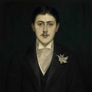 Portrait of Marcel Proust, 1892. Creator: Blanche, Jacques-Emile (1861-1942)
