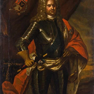 Portrait of Prince Anikita Ivanovich Repnin (1668-1726), 1724. Artist: Anonymous