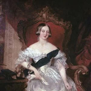 Portrait of Queen Victoria, 1841. Artist: Herbert Luther Smith