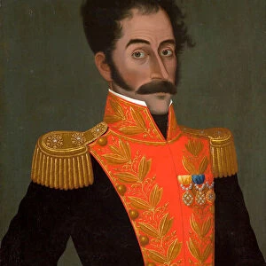 Portrait of Simon Bolivar, c. 1823. Artist: Gil de Castro, Jose (1785-1837)