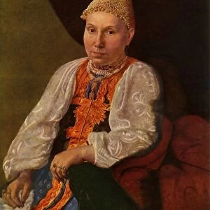 Portrait of the Wife of Obraztsov, the Merchant from Rshev, 1830s?, (1965). Creator