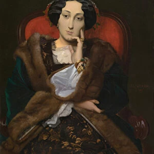 Portrait of a Woman, 1851. Creator: Jean-Leon Gerome