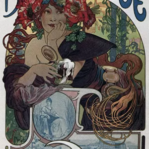Poster for the Bieres de la Meuse, 1897. Artist: Mucha, Alfons Marie (1860-1939)