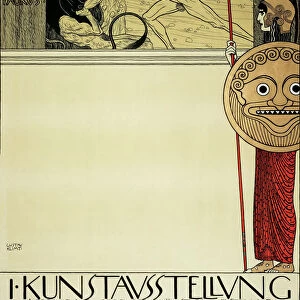 Poster for the First Art Exhibition of the Secession Art Movement, 1898. Artist: Klimt, Gustav (1862-1918)