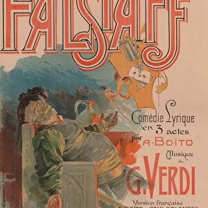 Poster for the opera Falstaff by Giuseppe Verdi, 1894. Creator: Hohenstein