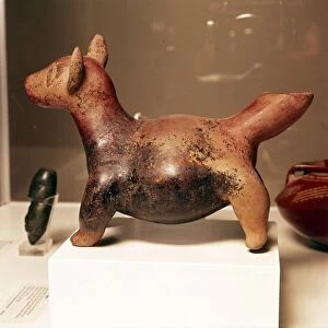 Pottery vessel of Ancient breed of Mexican dog, Colima Culture, Mexico, 300-900
