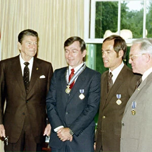 President Reagan Presents Medals, 1981. Creator: NASA