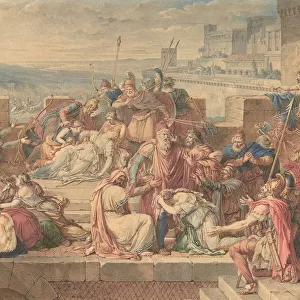 Priam and his Family Mourning the Death of Hector, n. d
