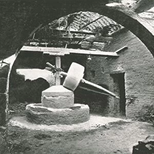 Primitive corn-mill, Nile Delta, Egypt, 1895. Creator: Unknown