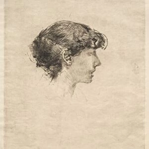 Profile of a Girl, 1800s. Creator: Robert Frederick Blum (American, 1857-1903)
