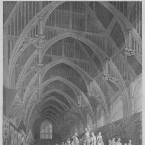 Public Exhibition of Frescoes & Sculpture in Westminster Hall, c1841. Artist: William Radclyffe