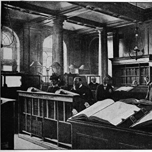 Public search room at the Probate Registry, Somerset House, London, c1901 (1901)
