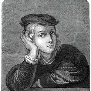 Raphael at the age of 15 - painted by himself - from the Louvre Gallery, 1845