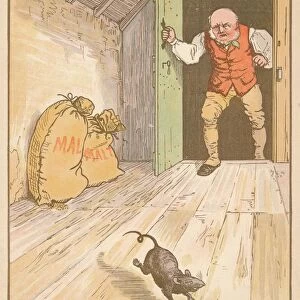 The rat ate the malt... c1878. Creator: Randolph Caldecott