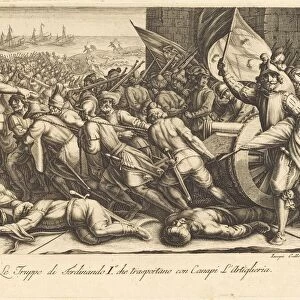 The Re-embarkation of the Troops, c. 1614. Creator: Jacques Callot