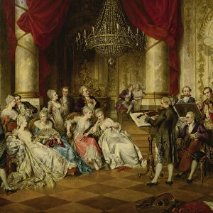 The Recital. Artist: Schweninger, Carl, the Younger (1854-1912)