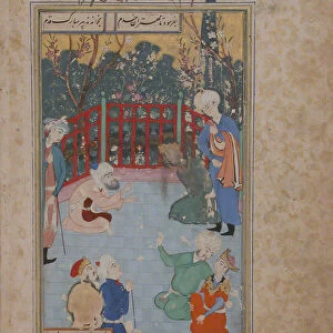 A Religious Devotee Summoned to Pray for the Kings Recovery, Folio from a Bustan