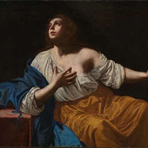 The Repentant Mary Magdalene, c. 1640. Creator: Gentileschi, Artemisia (1598-1653)