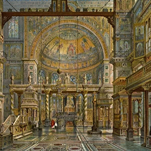 Restoration of Old St Peters, Rome, 1907. Artist: HW Brewer