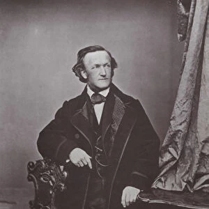 Richard Wagner, German composer, 1860s. Artist: Franz Hanfstaengl