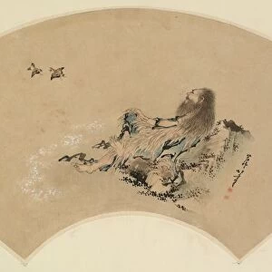 Risshi by the Sea Watching Birds, late 1700s-1849. Creator: Katsushika Hokusai (Japanese