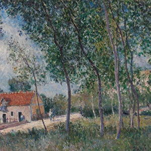 The Road from Moret to Saint-Mammes, 1883-85. Creator: Alfred Sisley