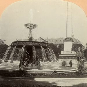 Royal Square, Fountain, Stuttgart, Germany, 1896. Creator: Keystone View Company