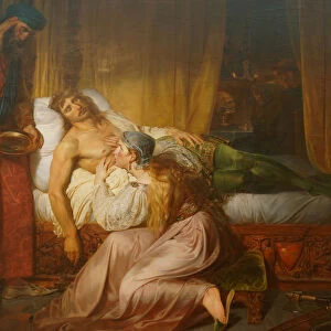 The sacrifice of Sibylla of Jerusalem. Artist: Auvray, Felix (1800-1833)