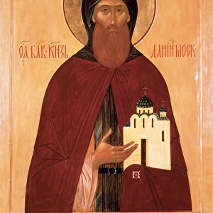 Saint Daniel of Moscow. Artist: Russian icon