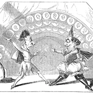 Scene from "Harlequin £. S. D", at the Surrey Theatre, 1844