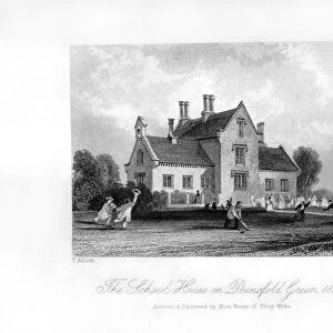 The School House on Dunsfold Green, Surrey, 1850. Artist: J H Kernot