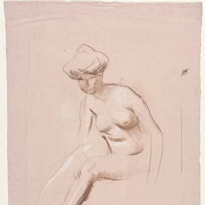 Seated Nude, fourth quarter 1800s or first third 1900s. Creator: Jean Louis Forain (French