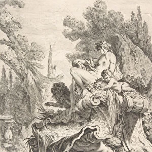 The Seated Nymph (Une fontaine avec une naiade assise sur une conque), ca. 1740