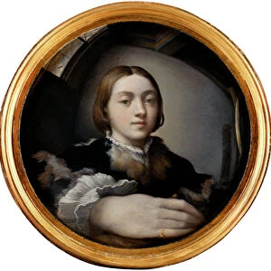 Self-Portrait in a Convex Mirror, ca 1524. Artist: Parmigianino (1503-1540)