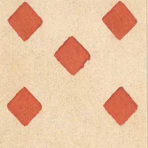 Seven of Diamonds, from a Set of Piquet Cards, late 18th-19th century