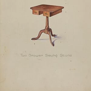 Shaker Tripod Sewing Stand, 1935 / 1942. Creator: Irving I. Smith