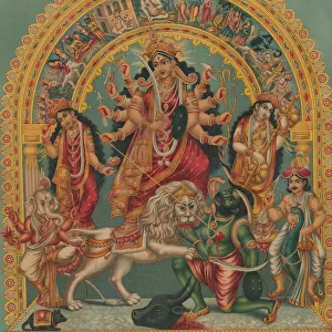 Shri Shri Durga, ca. 1885-95. Creator: Unknown