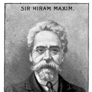 Sir Hiram Stevens Maxim, inventor of the Maxim Gun, (c1924)